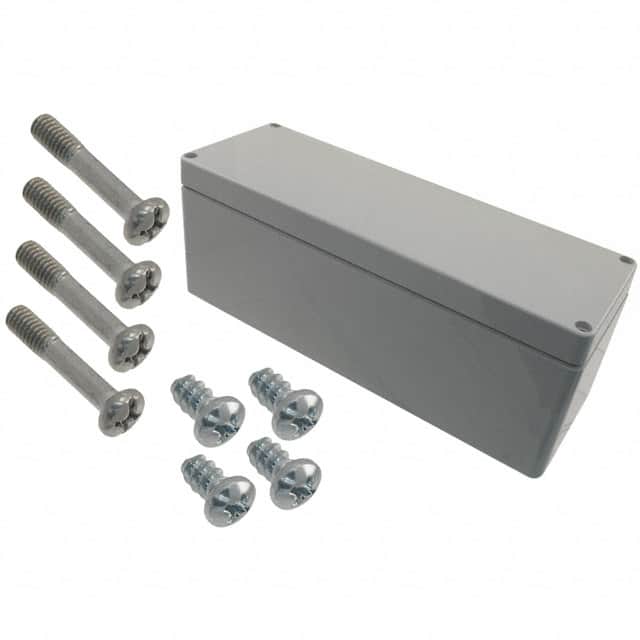 090823090 BOX ABS GRAY 9.055"L X 3.150"W