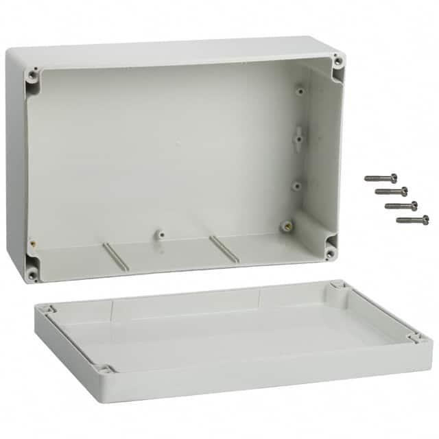 1554VGY BOX ABS GRAY 9.449"L X 6.299"W