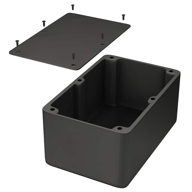 1550HBK BOX ALUM BLACK 8.740"L X 5.748"W