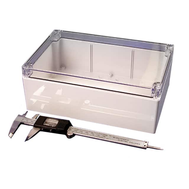 1554V2GYCL BOX PLAS GRAY 9.449"L X 6.299"W