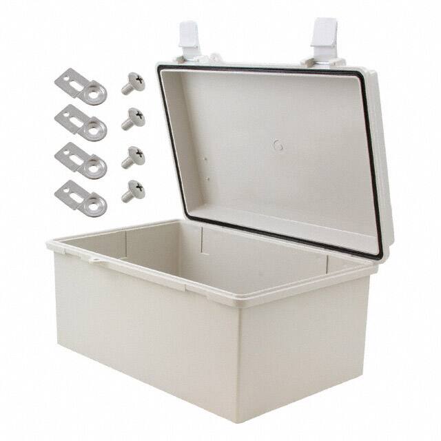 NBB-22243 BOX ABS GRAY 11.280"L X 7.475"W