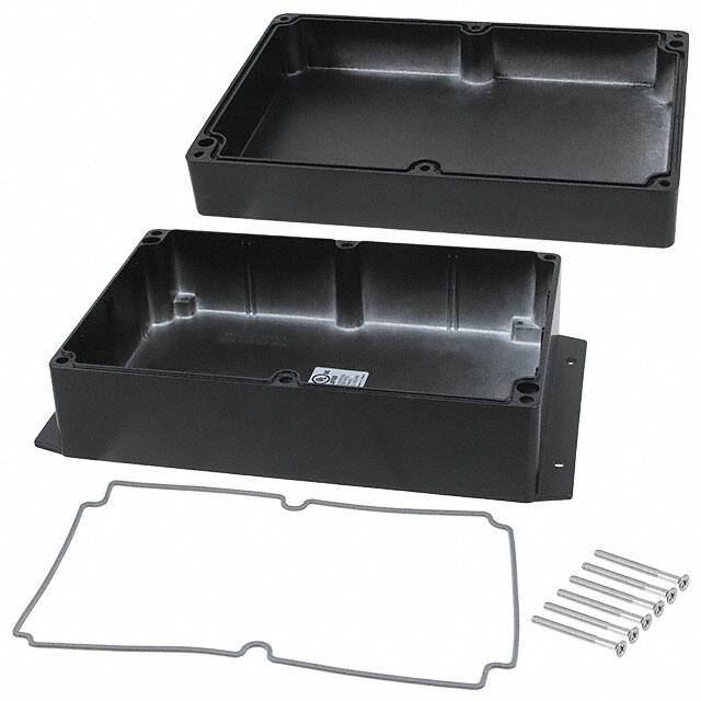 AN-2858-AB BOX ALUM BLACK 8.750"L X 5.750"W