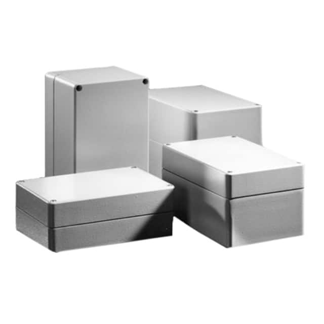 R100-104-000 BOX ALUM BEIGE 7.874"L X 3.937"W