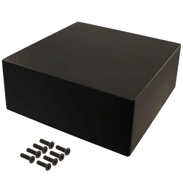 1550NBK BOX ALUM BLACK 9.850"L X 9.850"W