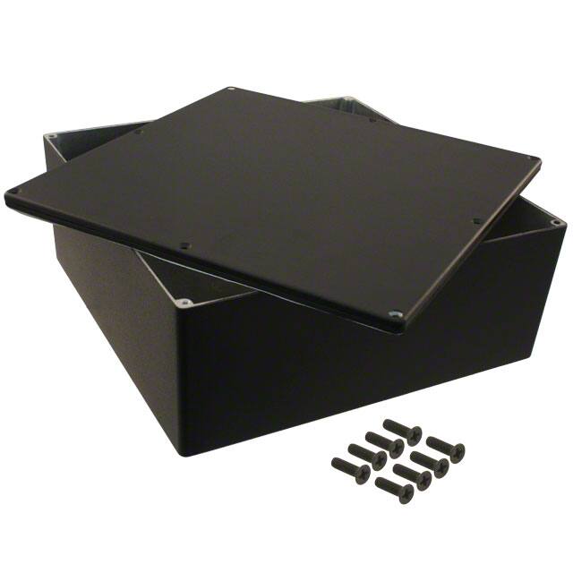 1550WNBK BOX ALUM BLACK 9.850"L X 9.850"W