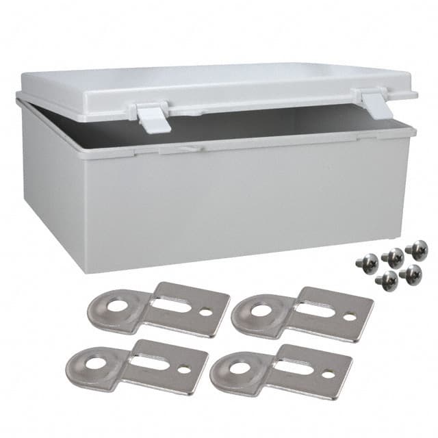 NBB-22251 BOX ABS GRAY 14.585"L X 10.640"W