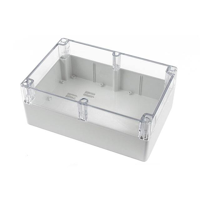 1554XA2GYCL BOX PLAS GRY/CLR 11.81"LX7.87"W