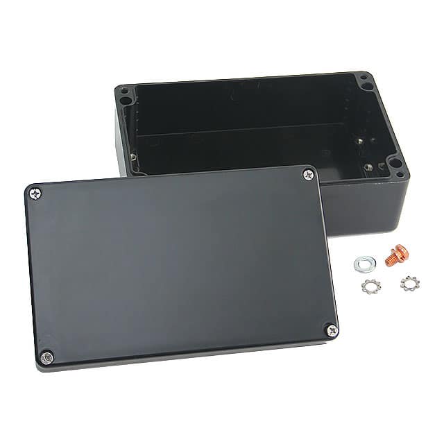 261626090 BOX FIBERGLASS BLK 10.2"LX6.3"W