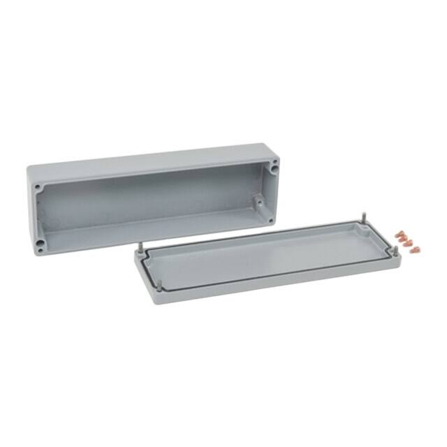 010825050 BOX ALUM GRAY 9.84"L X 3.15"W