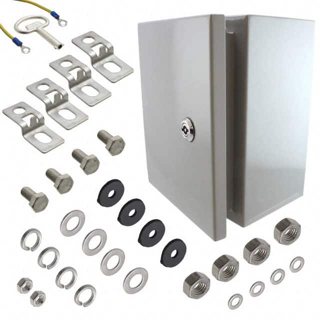 SNB-3730 BOX STEEL GRAY 9.840"L X 7.870"W