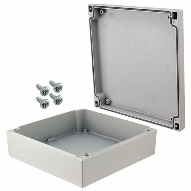042020070 BOX ALUM GRAY 7.874"L X 7.874"W