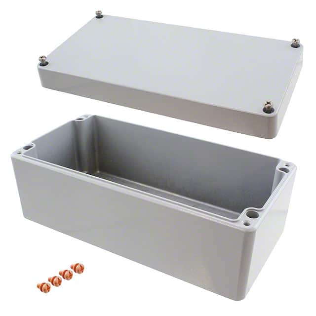 011020080 BOX ALUM GRAY 7.874"L X 3.937"W