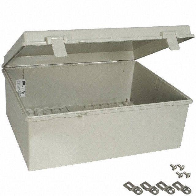 NBB-10247 BOX ABS GRAY 15.680"L X 11.727"W