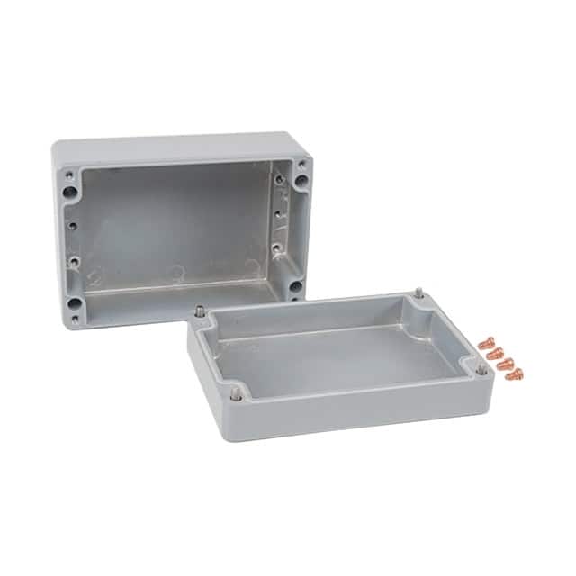 011420090 BOX ALUM GRAY 7.874"L X 5.512"W