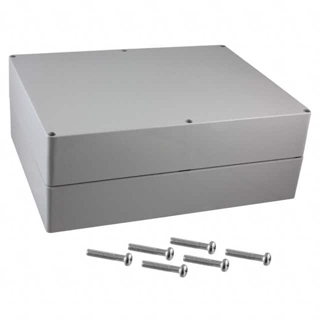 PN-1343 BOX PLAS GRAY 11.812"L X 9.056"W