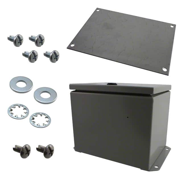 EJ866 BOX STEEL GRAY 8"L X 6"W