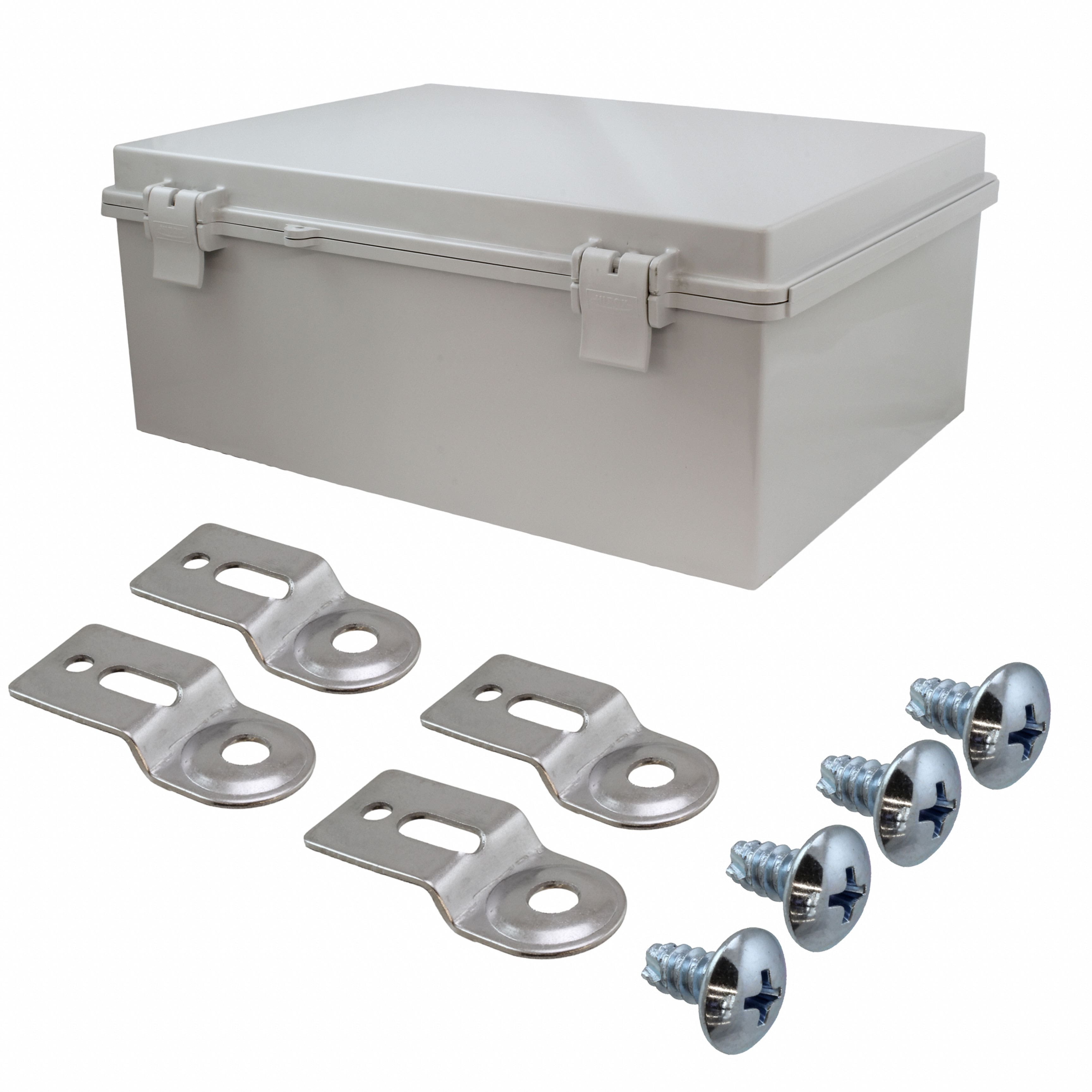 NBF-32326 BOX ABS GRAY 15.740"L X 11.810"W