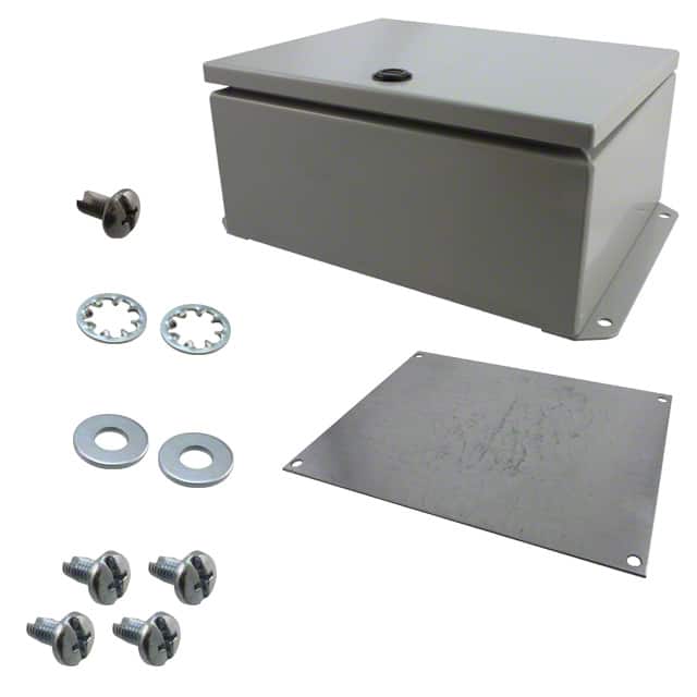 EJ1084 BOX STEEL GRAY 10"L X 8"W