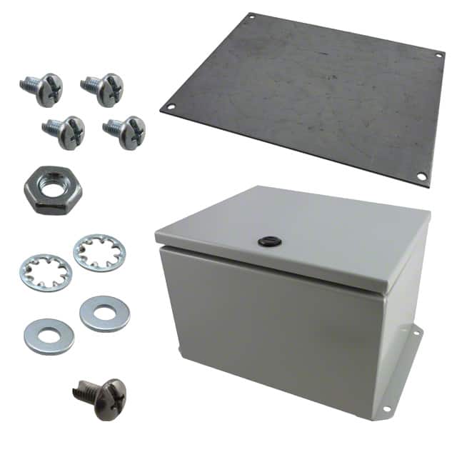 EJ1086 BOX STEEL GRAY 10"L X 8"W