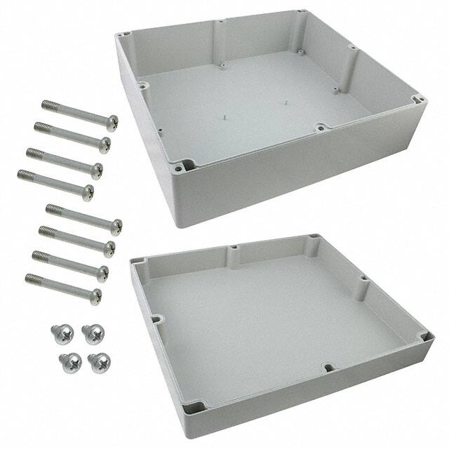 094036150 BOX ABS GRAY 15.748"L X 14.173"W