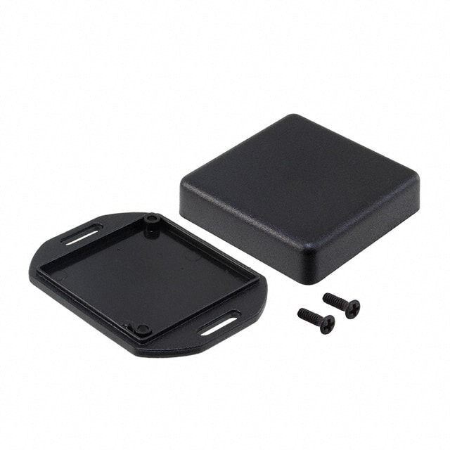 1551SFLBK BOX ABS BLACK 1.969"L X 1.969"W