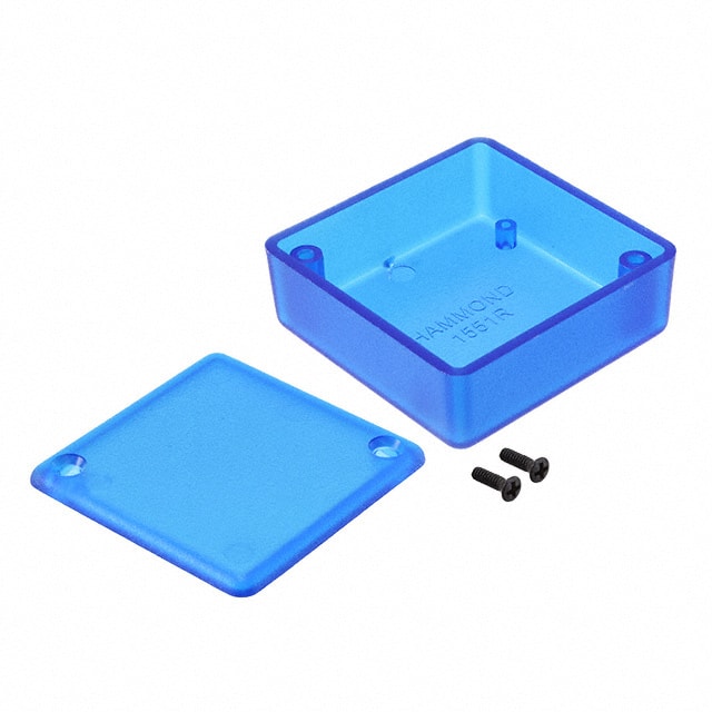 1551RTBU BOX ABS TRN BLUE 1.97"L X 1.97"W