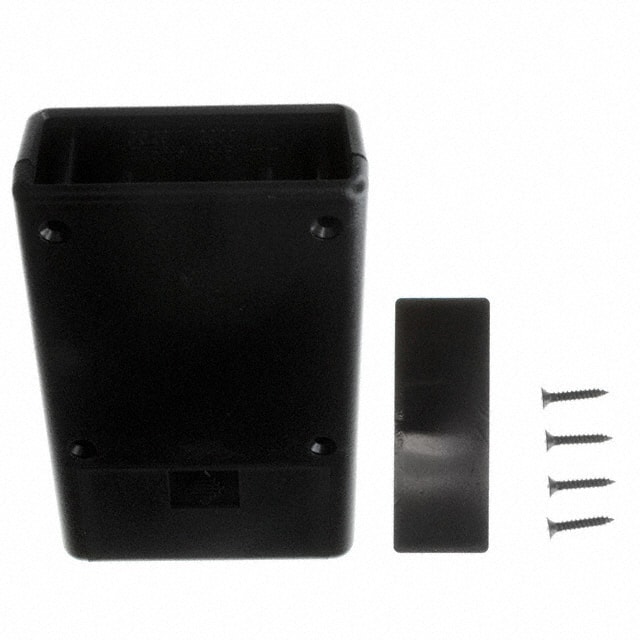 HP-3663-B BOX ABS BLACK 4.409"L X 2.618"W