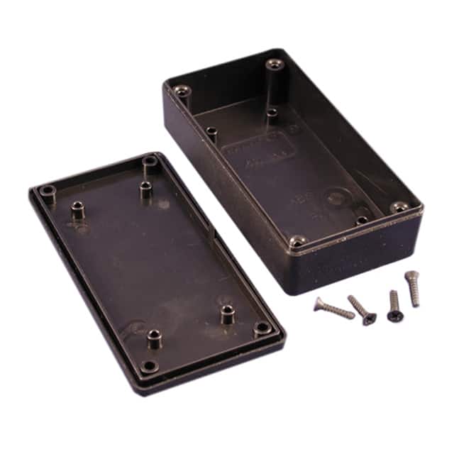 1591XXASBK BOX PLAS BLK 3.972"L X 2.023"W