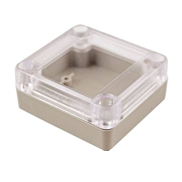 RP1015C BOX ABS GRY/CL 2.580"L X 2.380"W