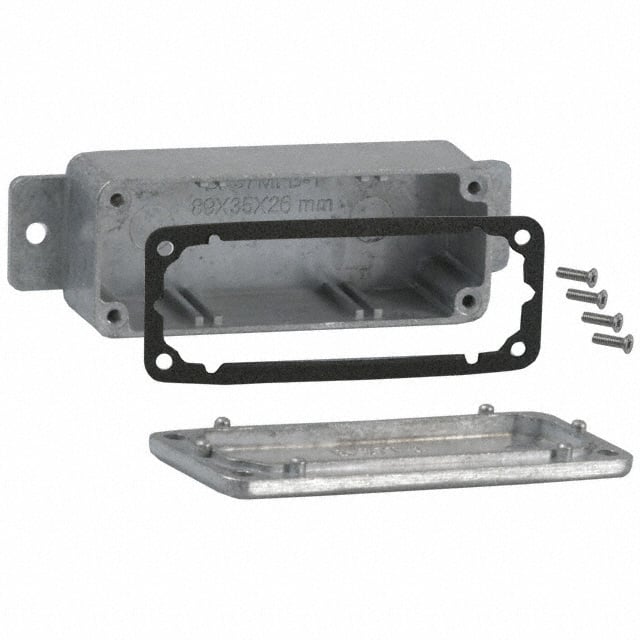 CN-6702 BOX ALUM NAT 3.520"L X 1.380"W