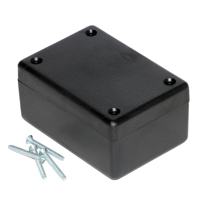 1594BSBK BOX ABS BLACK 3.189"L X 2.205"W