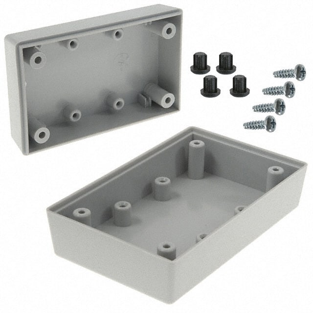 PT-11308-G BOX ABS GRAY 3.625"L X 2.250"W