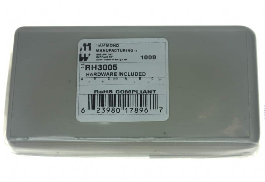 RH3005 BOX ABS GRAY 5.120"L X 2.660"W