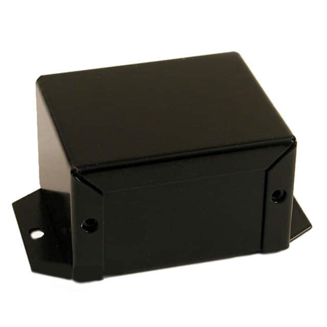 1411FBCBK BOX ALUM BLACK 3.240"L X 2.260"W
