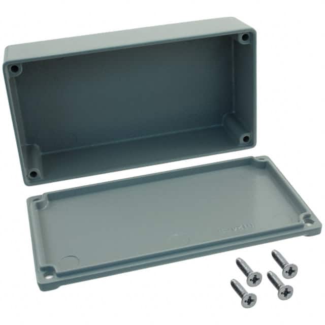 CU-124-G BOX ALUM GRAY 4.375"L X 2.375"W