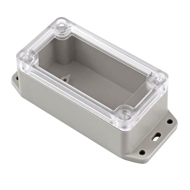 RP1035BFC BOX ABS GRY/CL 4.720"L X 2.030"W