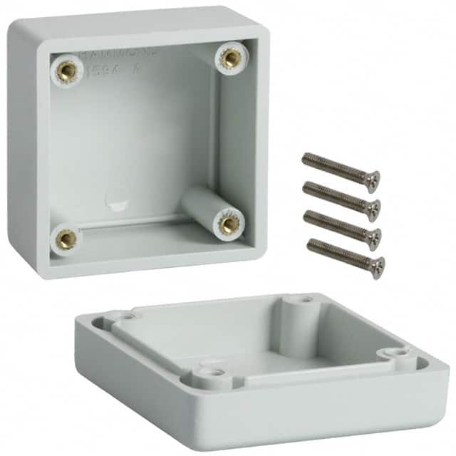 1594AGY BOX ABS GRAY 2.205"L X 2.205"W