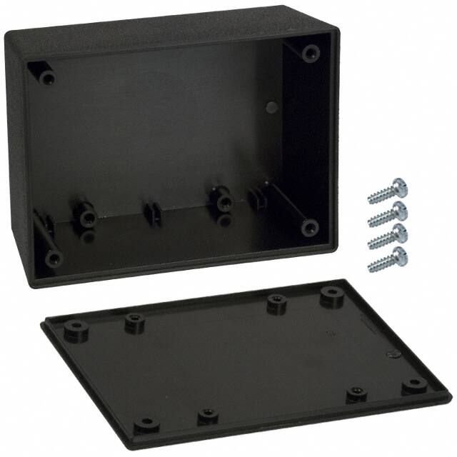 033I,BK BOX ABS BLACK 4.380"L X 3.250"W