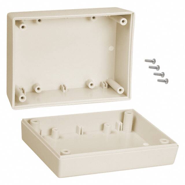 132,AL BOX ABS ALMOND 4.380"L X 3.250"W