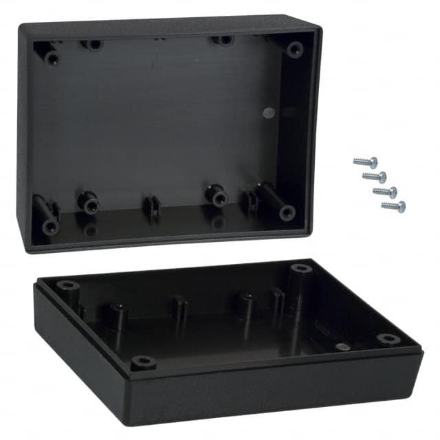 132,BK BOX ABS BLACK 4.380"L X 3.250"W