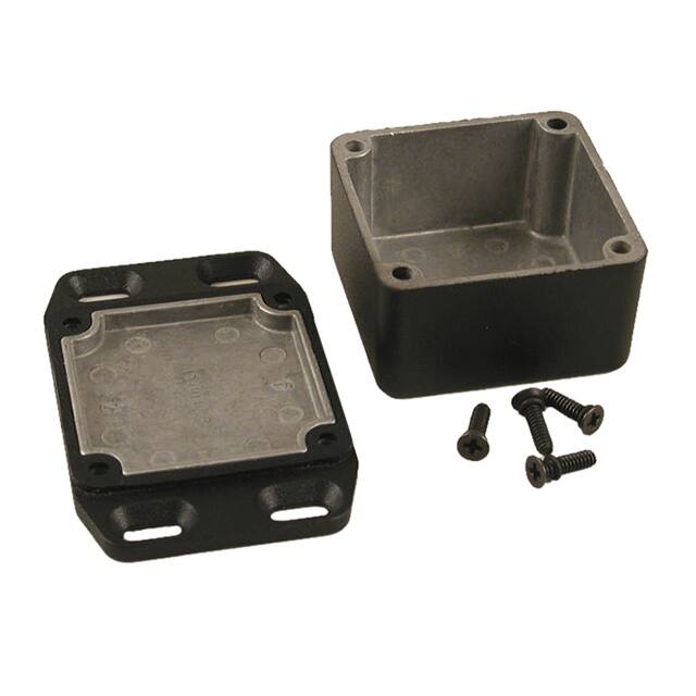 1590WLBFLBK BOX ALUM BLACK 1.988"L X 1.988"W