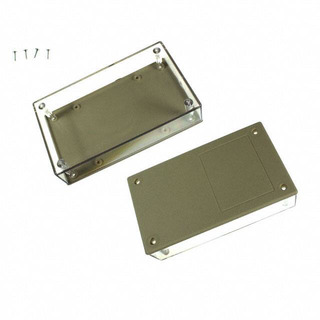 052C,AL BOX PLSTC AMD/CL 5.62"L X 3.25"W