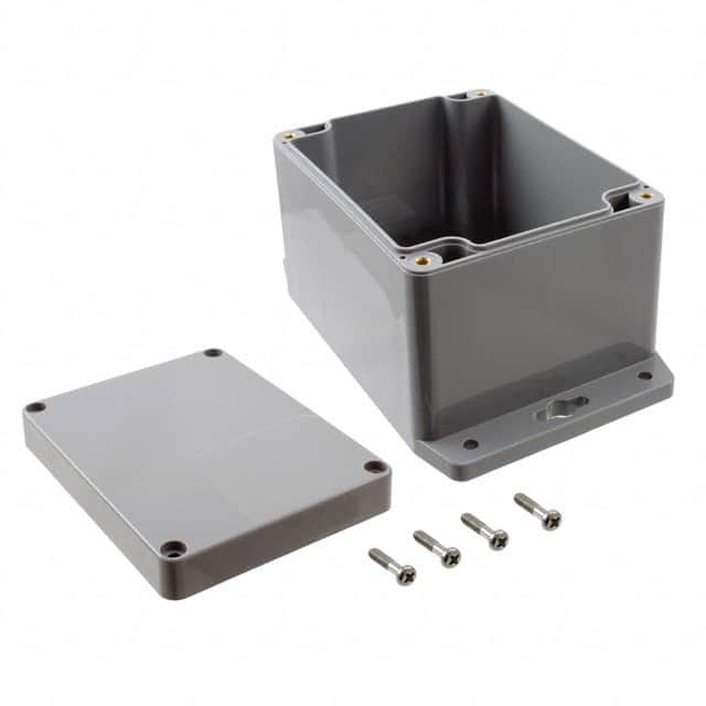 PN-1328-DGMB BOX ABS GRAY 4.528"L X 3.543"W