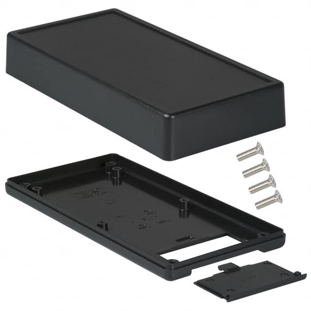 1599EBKBAT BOX ABS BLACK 6.693"L X 3.366"W