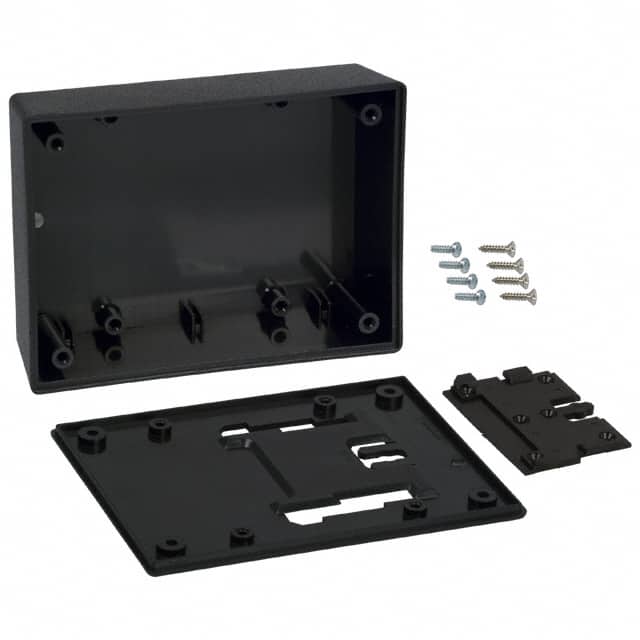 032W,BK BOX ABS BLACK 4.380"L X 3.250"W
