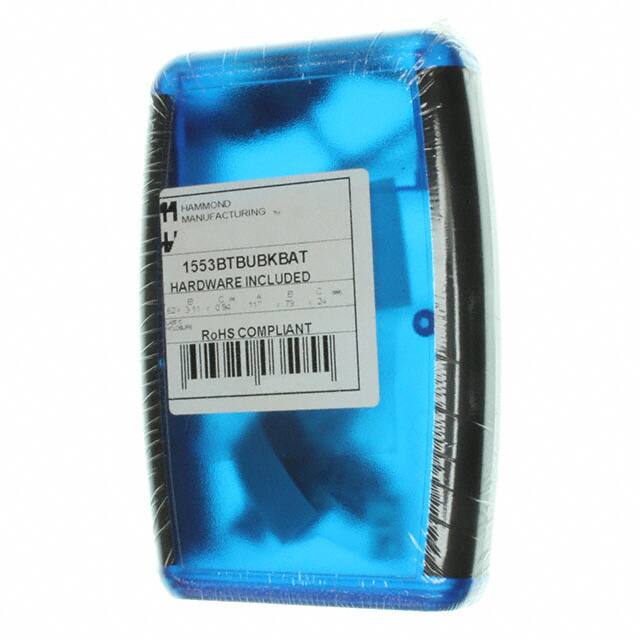 1553BTBUBKBAT BOX ABS TRN BLUE 4.62"L X 3.11"W
