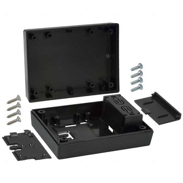 231WI,BK BOX ABS BLACK 4.380"L X 3.250"W