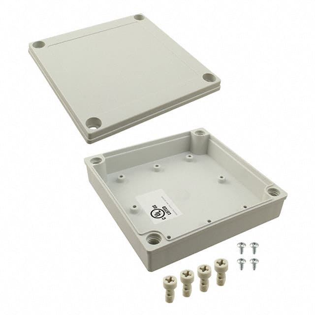PIP-11766 BOX PLAS GRAY 5.118"L X 5.118"W