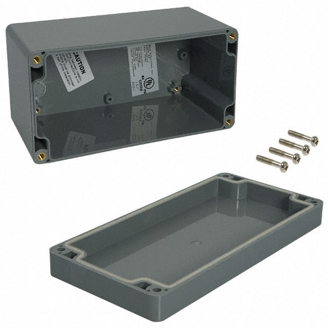 PN-1333-DG BOX ABS GRAY 6.299"L X 3.150"W