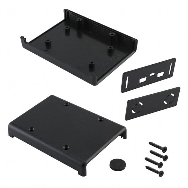 FBB-3665 BOX ABS BLACK 3.622"L X 2.618"W